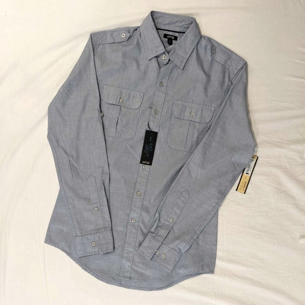 APT 9 Day Off Dress Shirt NWT